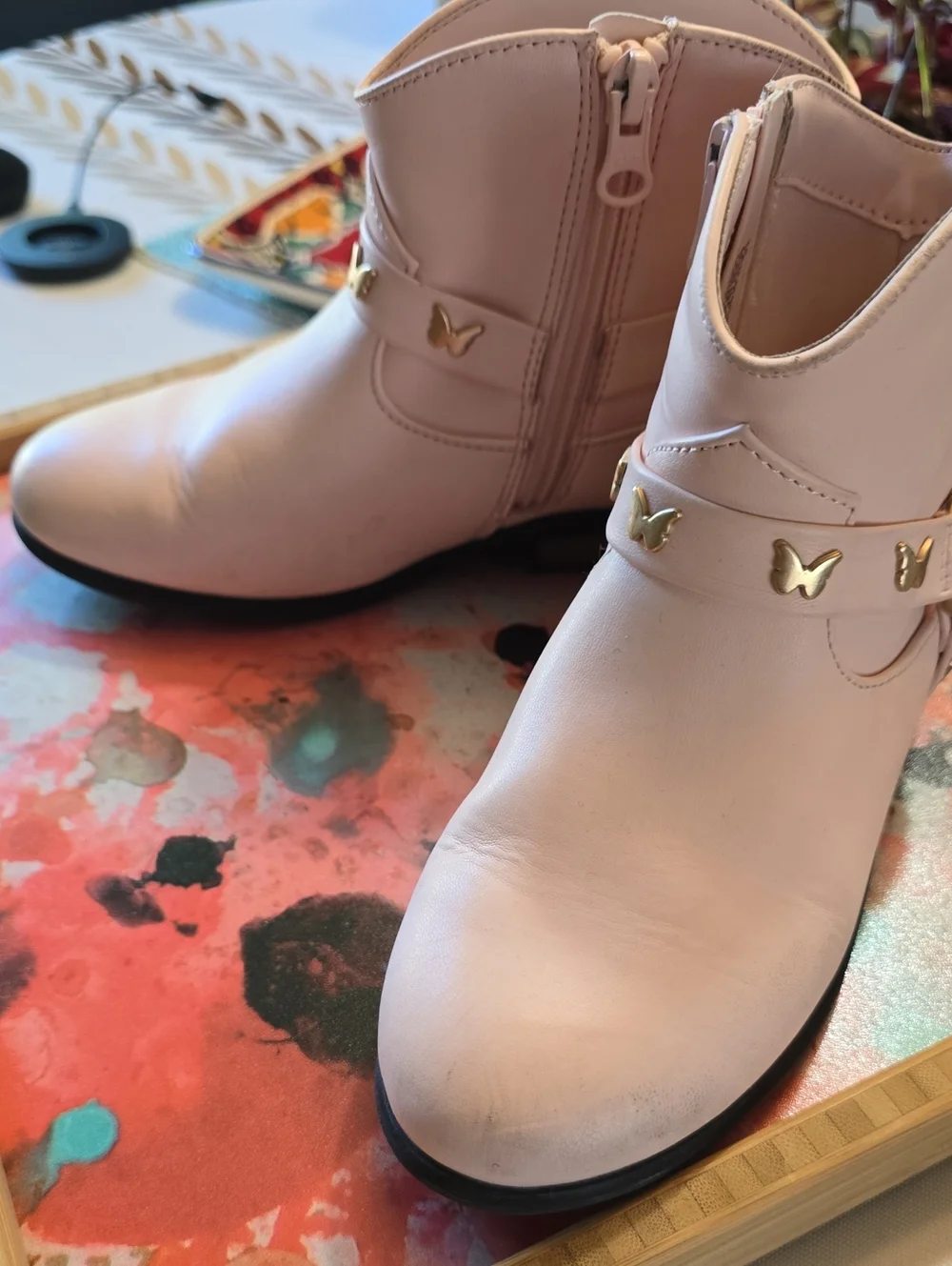 Cat And Jack Girl's Low Western Boots
